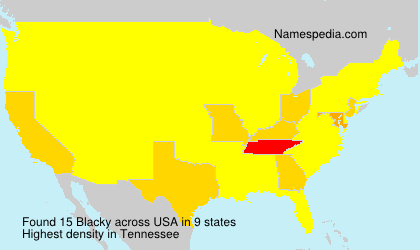 Surname Blacky in USA Surname Blacky in USA