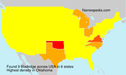 Surname Bladridge in USA