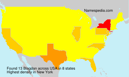 Surname Blagdan in USA Surname Blagdan in USA