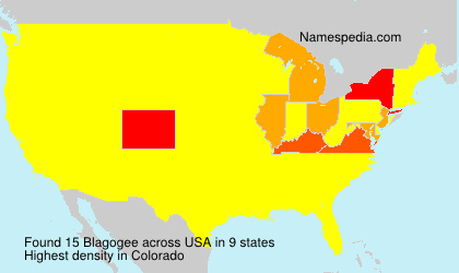 Surname Blagogee in USA Surname Blagogee in USA
