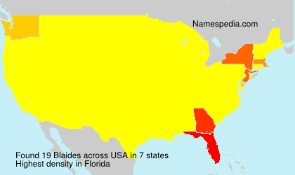 Surname Blaides in USA Surname Blaides in USA