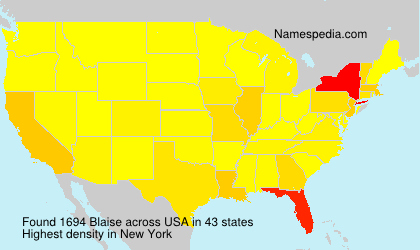 Surname Blaise in USA Surname Blaise in USA