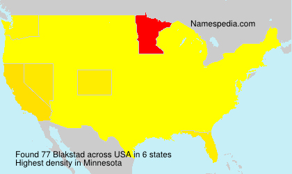 Surname Blakstad in USA Surname Blakstad in USA