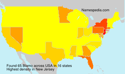Surname Blamo in USA Surname Blamo in USA