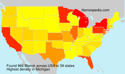 Surname Blanck in USA Surname Blanck in USA