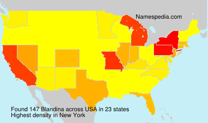 Surname Blandina in USA Surname Blandina in USA