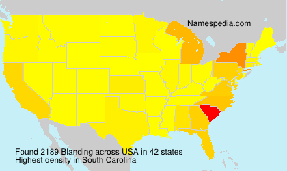 Surname Blanding in USA Surname Blanding in USA