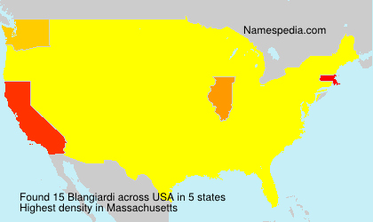 Surname Blangiardi in USA Surname Blangiardi in USA
