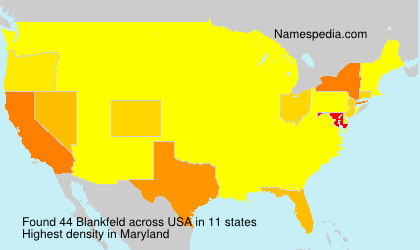 Surname Blankfeld in USA Surname Blankfeld in USA