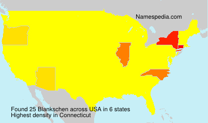 Surname Blankschen in USA Surname Blankschen in USA