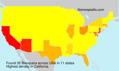 Surname Blanquera in USA Surname Blanquera in USA