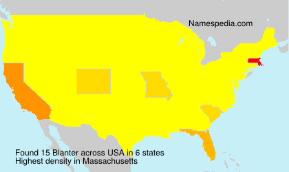 Surname Blanter in USA Surname Blanter in USA