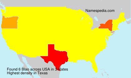 Surname Blao in USA Surname Blao in USA