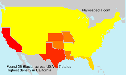 Surname Blasiar in USA Surname Blasiar in USA