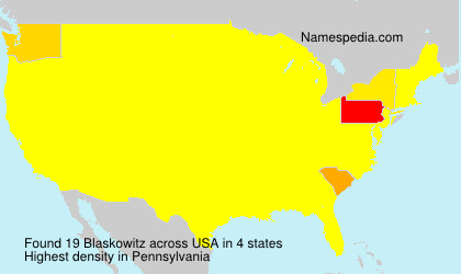 Surname Blaskowitz in USA Surname Blaskowitz in USA