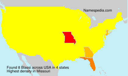 Surname Blassi in USA Surname Blassi in USA