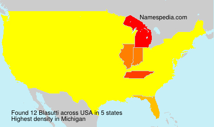 Surname Blasutti in USA Surname Blasutti in USA