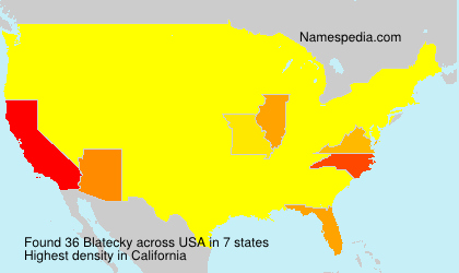 Surname Blatecky in USA Surname Blatecky in USA