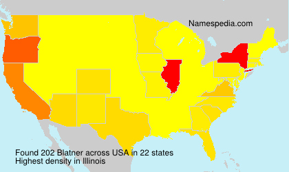 Surname Blatner in USA Surname Blatner in USA