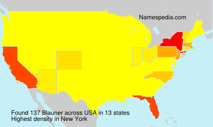 Surname Blauner in USA Surname Blauner in USA