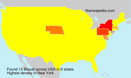 Surname Blaxall in USA Surname Blaxall in USA