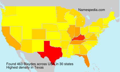 Surname Blaydes in USA Surname Blaydes in USA