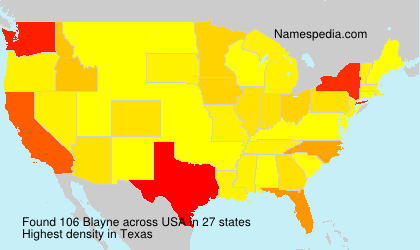 Surname Blayne in USA Surname Blayne in USA