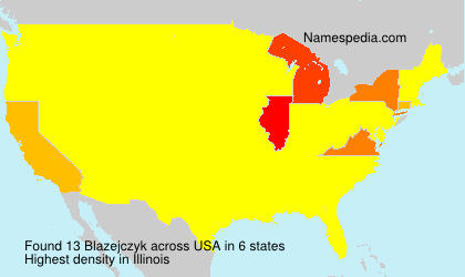 Surname Blazejczyk in USA Surname Blazejczyk in USA