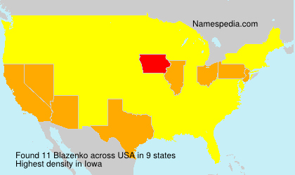 Surname Blazenko in USA Surname Blazenko in USA