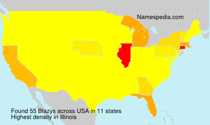 Surname Blazys in USA Surname Blazys in USA