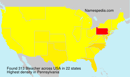 Surname Bleacher in USA Surname Bleacher in USA