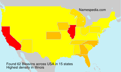 Surname Bleavins in USA Surname Bleavins in USA