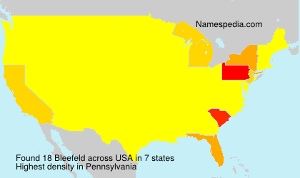 Surname Bleefeld in USA Surname Bleefeld in USA