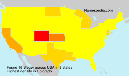 Surname Bleger in USA Surname Bleger in USA