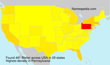 Surname Bleiler in USA Surname Bleiler in USA
