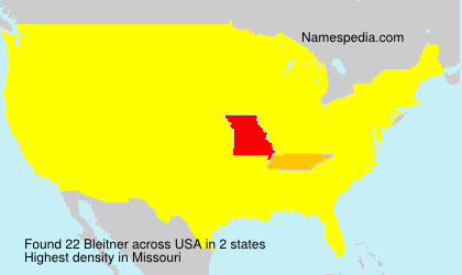 Surname Bleitner in USA Surname Bleitner in USA