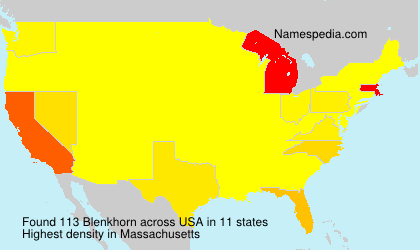 Surname Blenkhorn in USA Surname Blenkhorn in USA