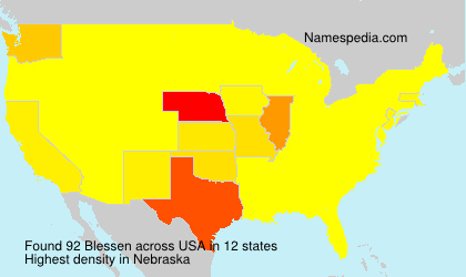 Surname Blessen in USA Surname Blessen in USA