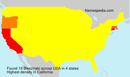 Surname Bleszinski in USA Surname Bleszinski in USA