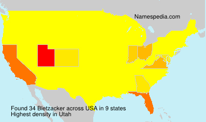 Surname Bletzacker in USA Surname Bletzacker in USA
