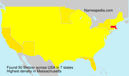 Surname Bletzer in USA Surname Bletzer in USA