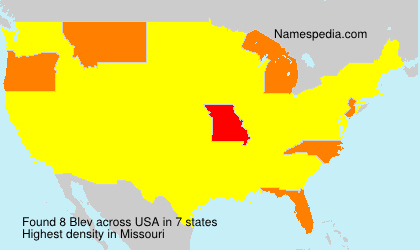 Surname Blev in USA Surname Blev in USA
