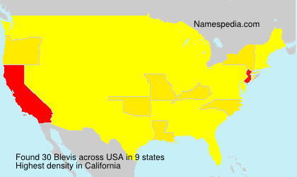 Surname Blevis in USA Surname Blevis in USA