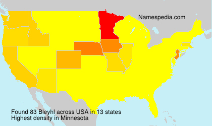 Surname Bleyhl in USA