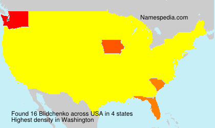 Surname Blidchenko in USA Surname Blidchenko in USA