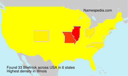 Surname Bliefnick in USA Surname Bliefnick in USA