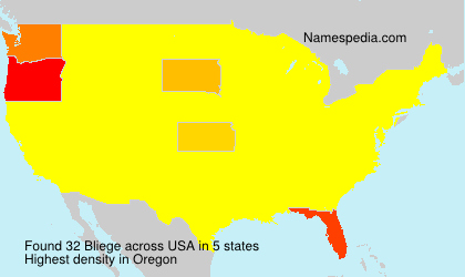 Surname Bliege in USA Surname Bliege in USA