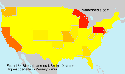 Surname Bliesath in USA Surname Bliesath in USA