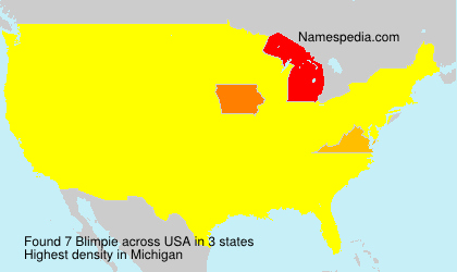 Surname Blimpie in USA Surname Blimpie in USA