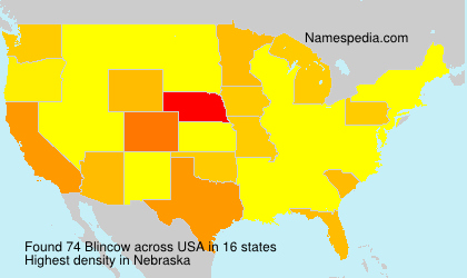 Surname Blincow in USA Surname Blincow in USA